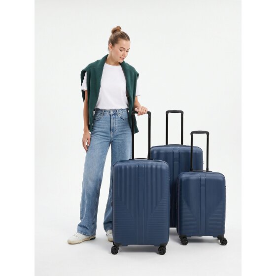 Travelite Air Stripe 4 roues Set de valises 3 pièces avec soufflet d'extension