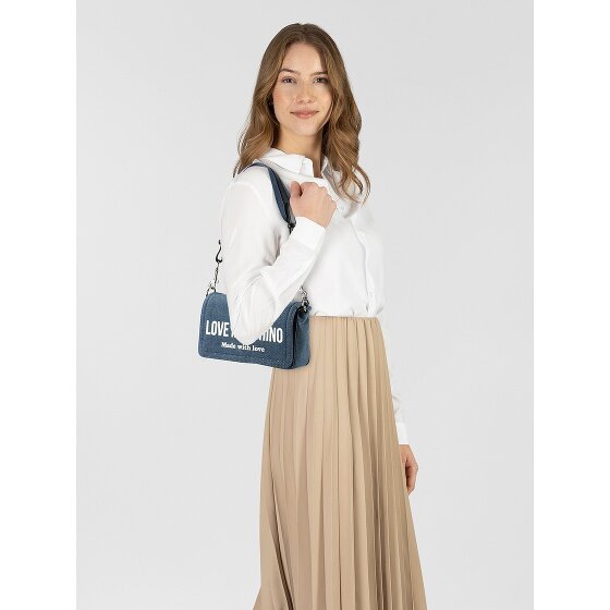 Love Moschino Denim Signature Love Sac à bandoulière 24 cm