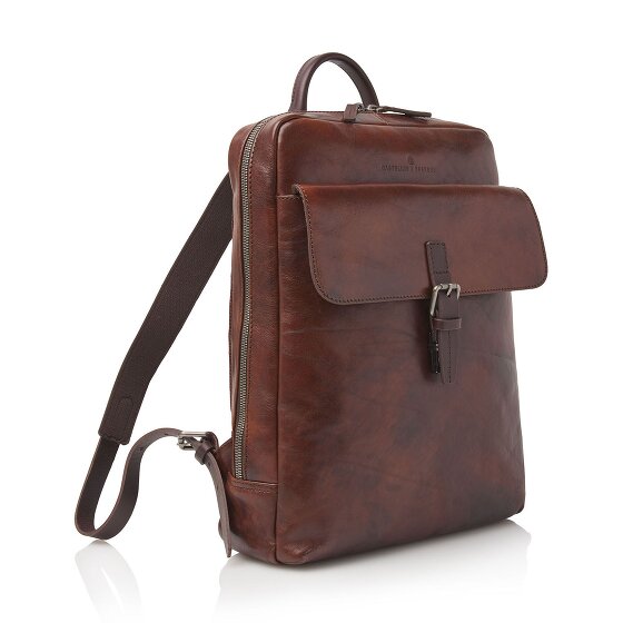Castelijn & Beerens Rien Sac à dos professionnel Protection RFID Cuir véritable 40 cm Compartiment ordinateur