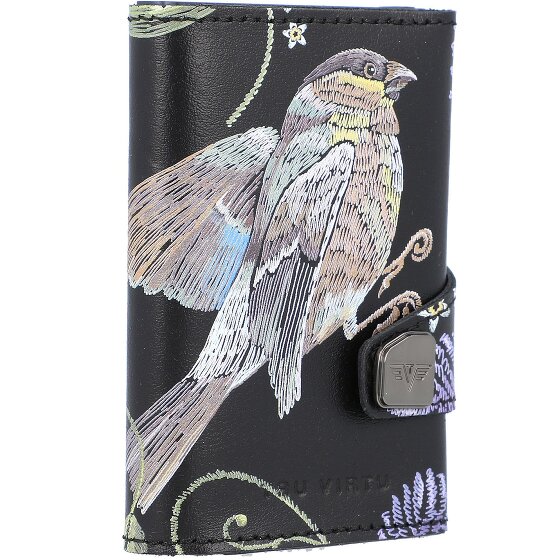 Tru Virtu Click & Slide Porte-cartes de crédit RFID en cuir 6,5 cm