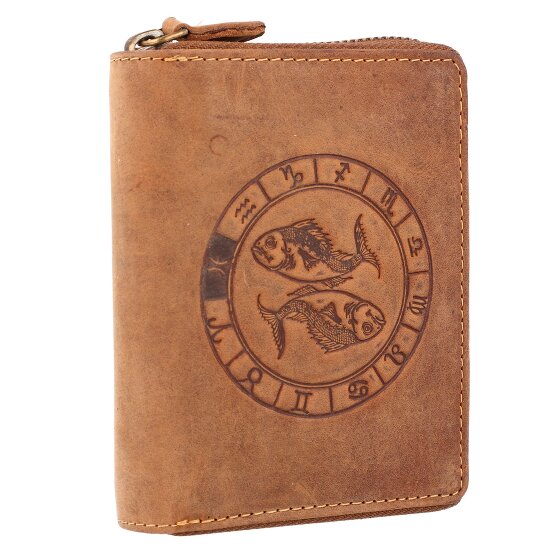 Greenburry Porte-monnaie Vintage Signe du zodiaque en cuir 10 cm