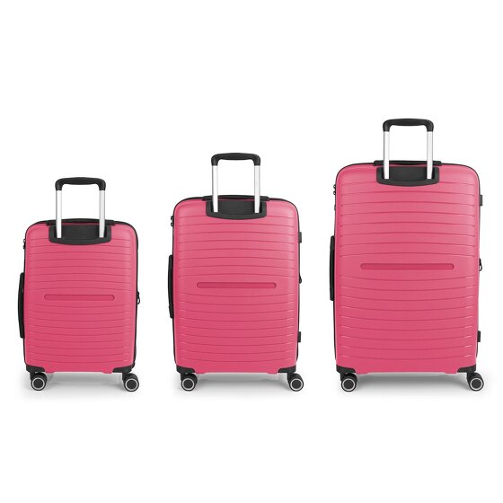 Gabol Shinyuu 4 roulettes Set de valises 3 pièces avec soufflet d'extension