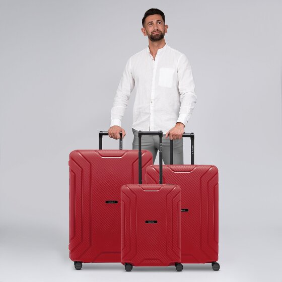 Redolz Essentials 15 Set de valises à 4 roulettes 3 pièces avec fermeture à trois points