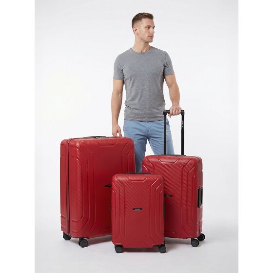 Redolz Essentials 15 Set de valises à 4 roulettes 3 pièces avec fermeture à trois points