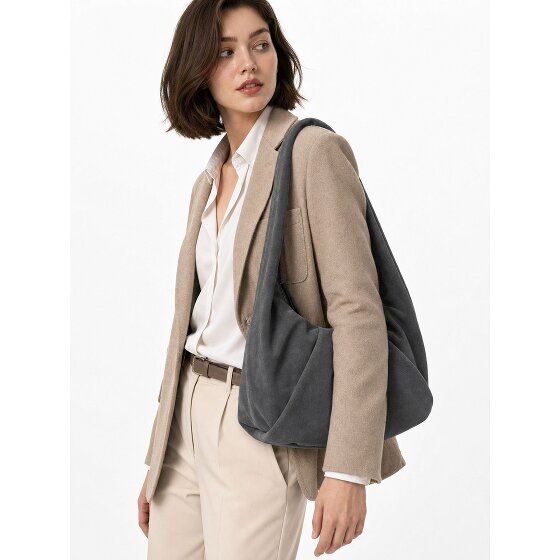 LES VISIONNAIRES Greta Essential Sac à bandoulière Cuir véritable 43 cm