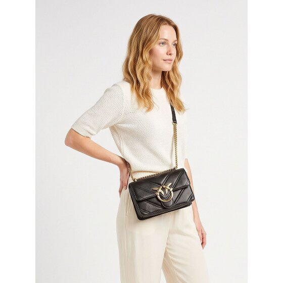 PINKO Love One Mini Sac à bandoulière Cuir véritable 21 cm