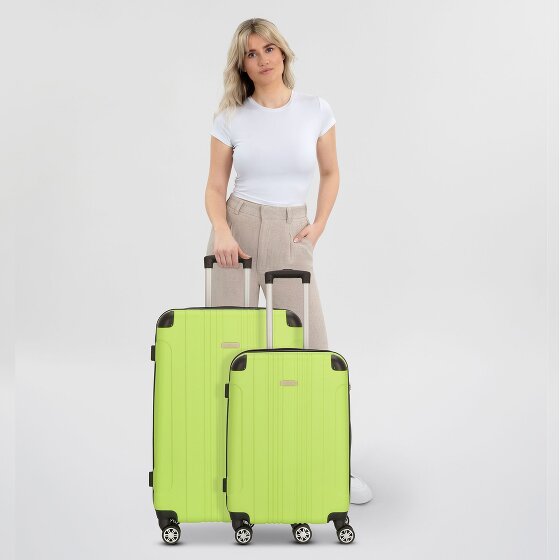 Nowi Lugano 4 roulettes Set de valises 2 pièces
