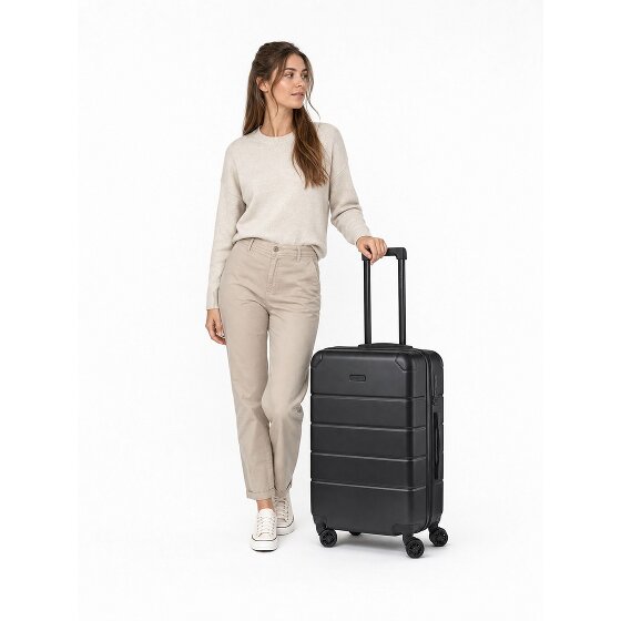 Police Dublin 4 roues Valise cabine M 64 cm avec soufflet d'extension