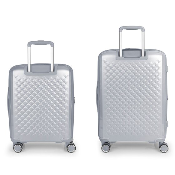 Gabol Queens 4 roulettes Set de valises 2 pièces avec soufflet d'extension