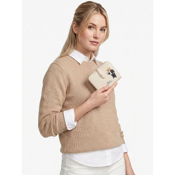 POLO RALPH LAUREN Bear Porte-monnaie Cuir véritable 10 cm