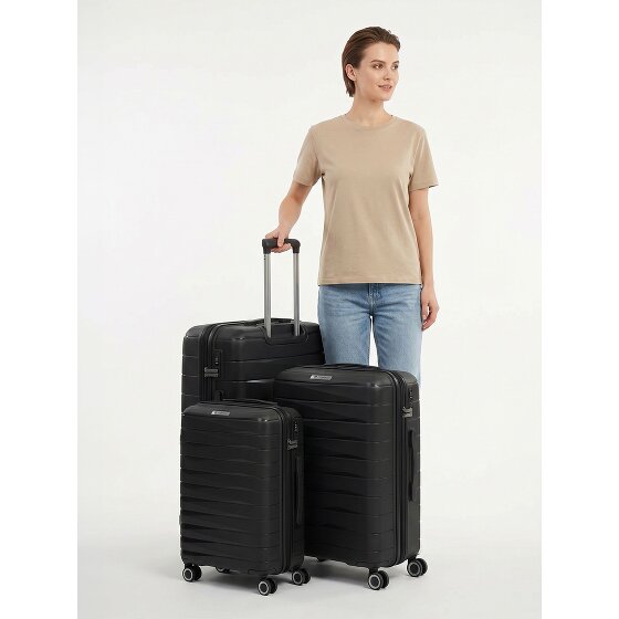 Franky London 4 roues Set de valises 3 pièces avec soufflet d'extension