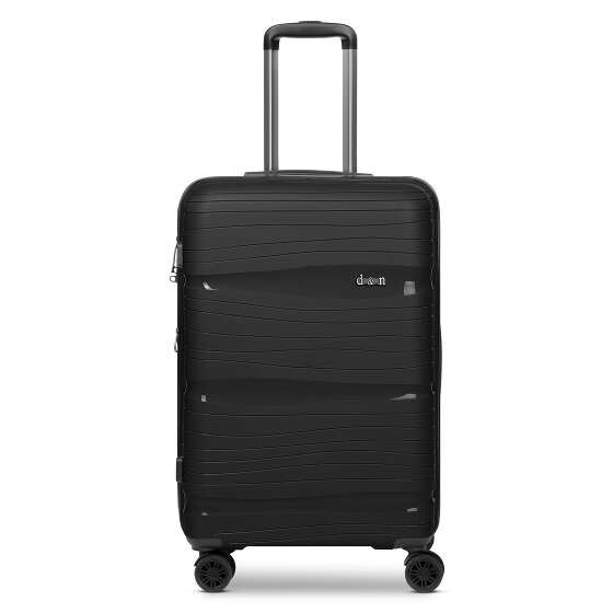 d&n Travel Line 4300-Plus 4 roulettes Trolley M 65 cm avec soufflet d'extension