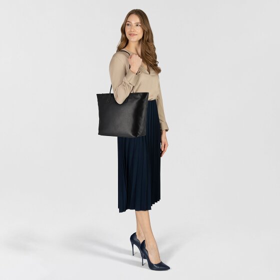 Greenburry Pure Black Sac de shopper Cuir 35 cm Compartiment pour ordinateur portable