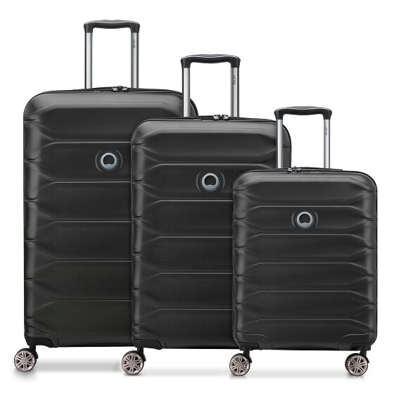 Delsey Paris Meteor 4 roulettes Set de valises 3 pièces avec soufflet d'extension