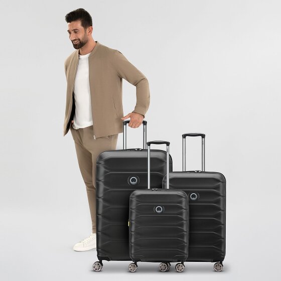 Delsey Paris Meteor 4 roulettes Set de valises 3 pièces avec soufflet d'extension