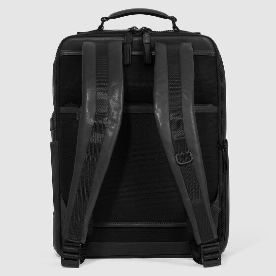 Piquadro Harper Sac à dos professionnel Cuir véritable 42 cm Compartiment ordinateur