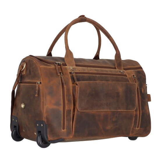 Greenburry Vintage 2 roulettes Sac de voyage Cuir 32 cm