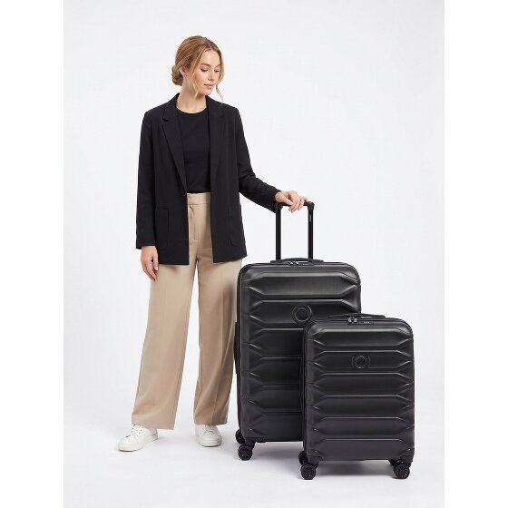 Delsey Paris Set de valises Meteor à 4 roues S+M avec soufflet d'extension