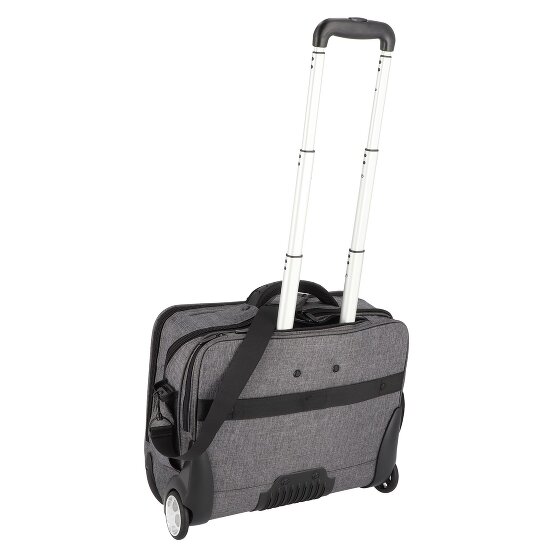 Dermata 2 roulettes Trolley d'affaires 44 cm Compartiment pour ordinateur portable