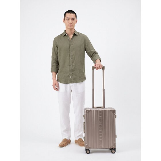 Aleon Valise cabine Traveler Domestic à 4 roues en Aluminium, 55 cm