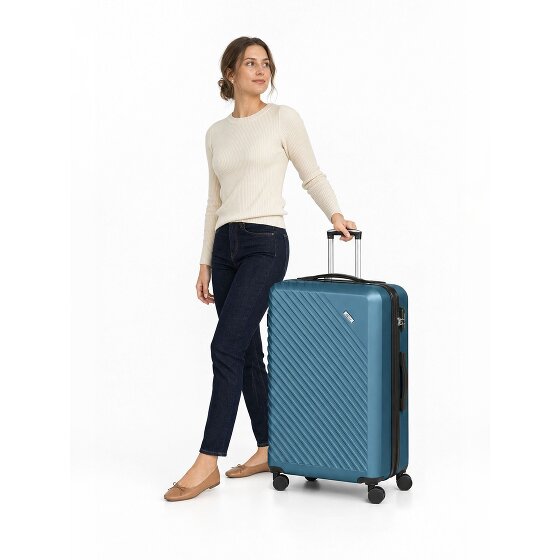 Check.In Paradise 2.0 4 roues Valise cabine L 78 cm avec soufflet d'extension