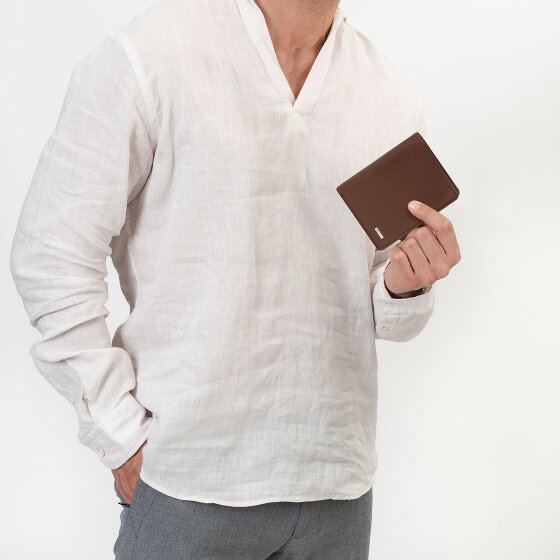 Redolz Leather Essentials HF Porte-monnaie en cuir RFID 9,5 cm dépliable