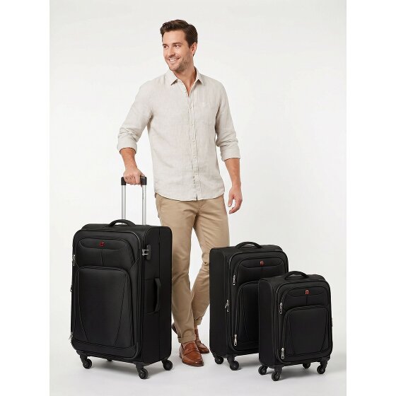 Wenger Beaumont 4 roulettes Set de valises 3 pièces avec soufflet d'extension