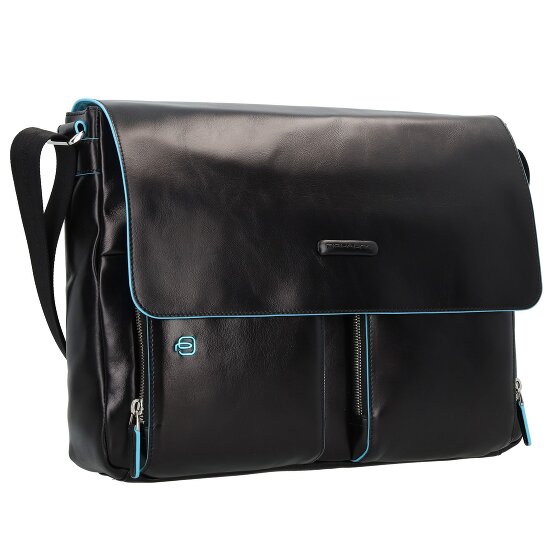 Piquadro Blue Square Messenger en cuir 37 cm Compartiment pour ordinateur portable