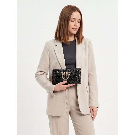 PINKO Love One Portefeuille d'embrayage Cuir véritable 19 cm