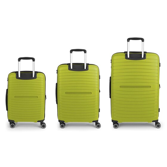 Gabol Shinyuu 4 roulettes Set de valises 3 pièces avec soufflet d'extension