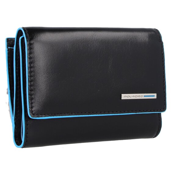 Piquadro Blue Square Porte-monnaie en cuir RFID 12 cm
