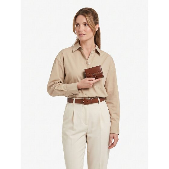 The Bridge Lucrezia Porte-monnaie Protection RFID Cuir véritable 12 cm
