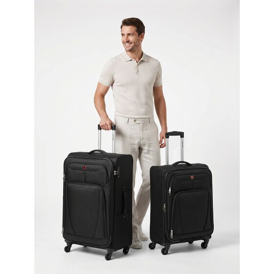 Wenger Beaumont 4 roulettes Set de valises 2 pièces avec soufflet d'extension