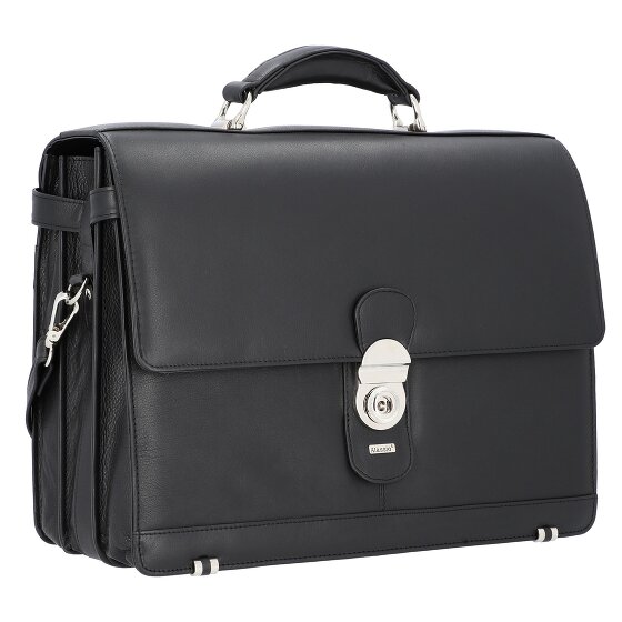 Alassio Porte-documents Monza en cuir, 38 cm, compartiment pour ordinateur portable