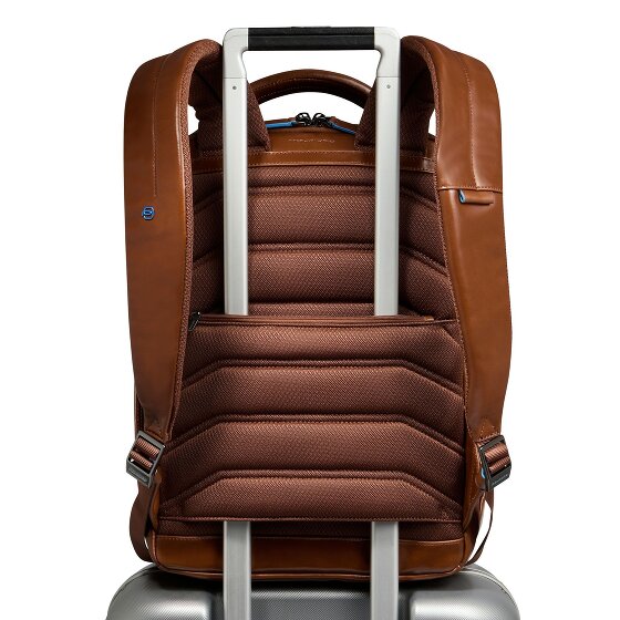 Piquadro Blue Square Daypack Protection RFID Cuir 39 cm Compartiment pour ordinateur portable