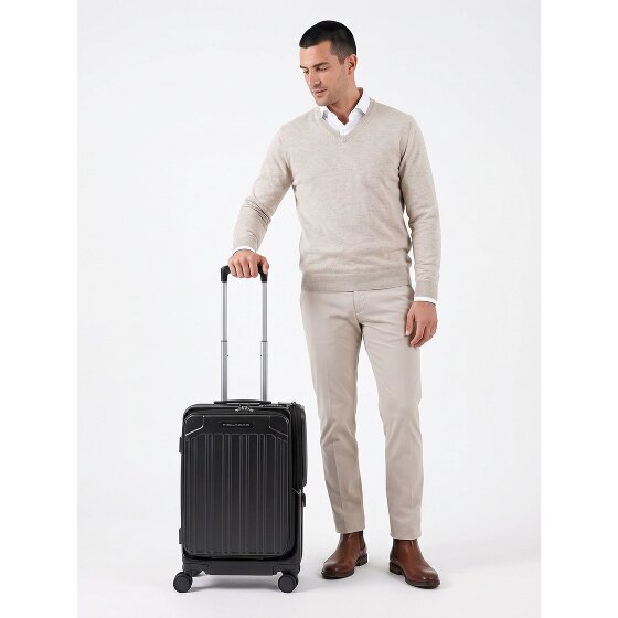 Piquadro PQ-Light 4 roues Valise cabine 55 cm Compartiment ordinateur