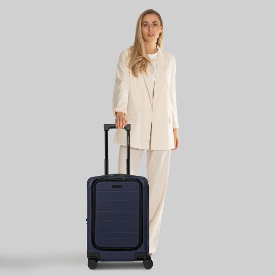 Police London 4 roulettes Trolley de cabine 55 cm Compartiment pour ordinateur portable avec soufflet d'extension