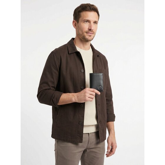 oxmox Leather Porte-monnaie Protection RFID Cuir véritable 13 cm