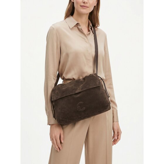 Coccinelle Lidia Sac à bandoulière Cuir véritable 40 cm