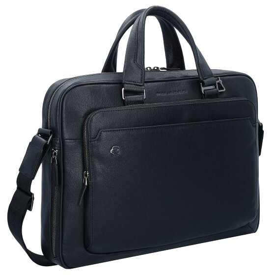 Piquadro Black Square Porte-documents en cuir 40 cm Compartiment pour ordinateur portable
