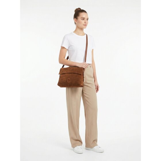 Coccinelle Lidia Sac à bandoulière Cuir véritable 40 cm