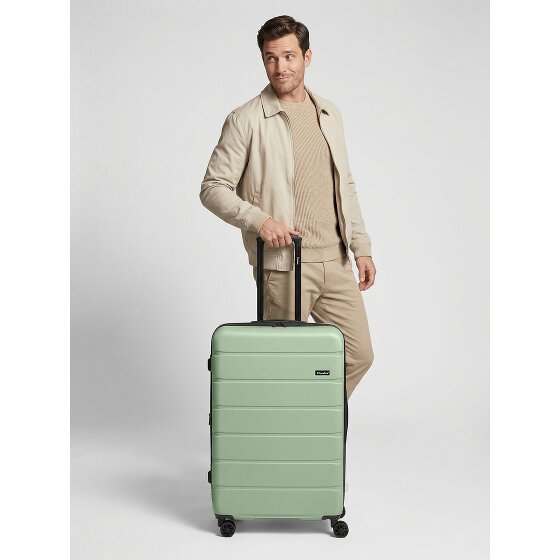 Saxoline Miami 4 roulettes Trolley L 75 cm avec soufflet d'extension