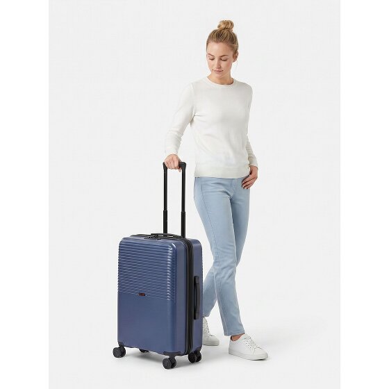 Pack Easy Jet 4 roues Valise cabine M 64 cm avec soufflet d'extension