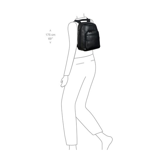 Porsche Design Roadster Sac à dos professionnel Cuir 37 cm Compartiment pour ordinateur portable
