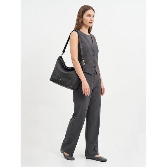 abro Ebony Sac à bandoulière Cuir véritable 39 cm