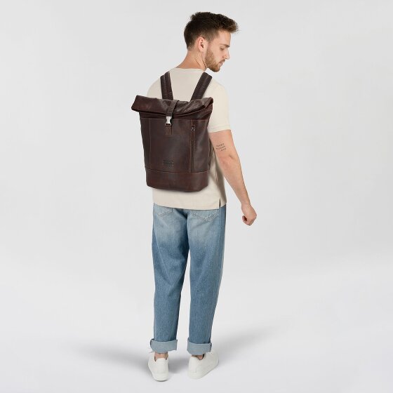 Jack Kinsky Porto Daypack Cuir 43 cm Compartiment pour ordinateur portable