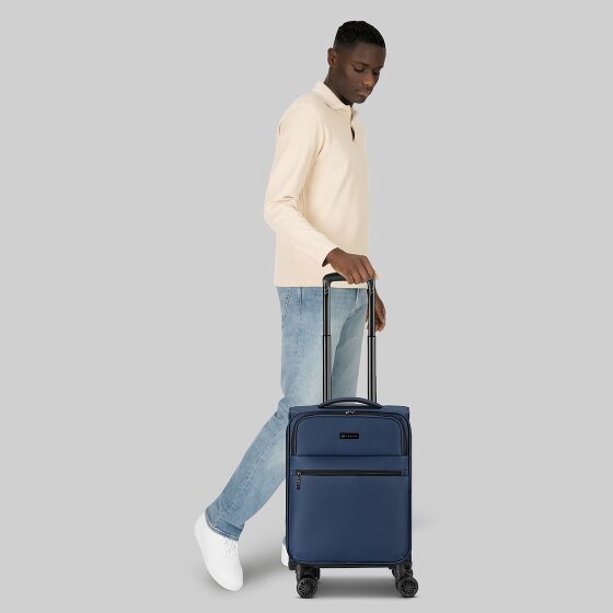 bugatti Valencia Soft 4 roulettes Trolley de cabine S 55 cm avec soufflet d'extension