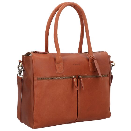 Burkely Vintage Valerie Sac à bandoulière en cuir 39 cm Compartiment pour ordinateur portable