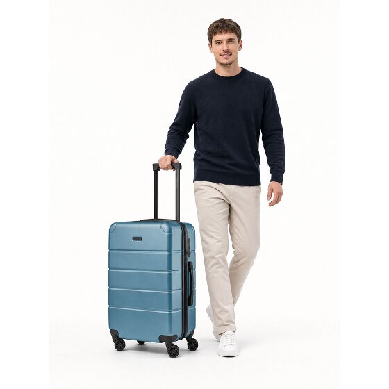 Police Dublin 4 roues Valise cabine M 64 cm avec soufflet d'extension