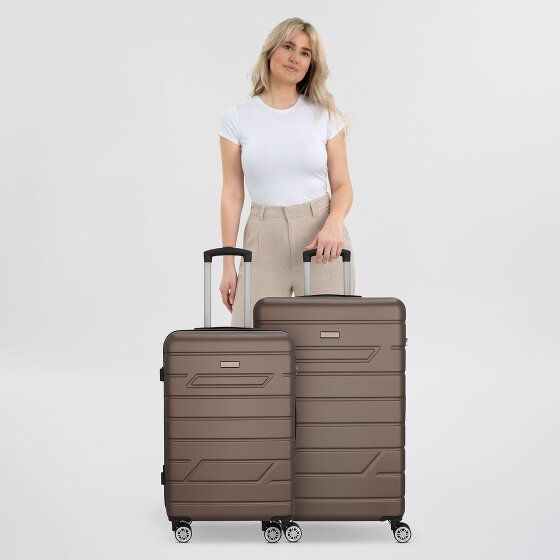 Nowi Bergamo 4 roulettes Set de valises 2 pièces